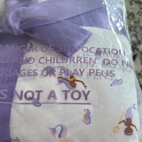 Bubble Baby Mermaid Bamboo Blanket - Picture 7 of 7